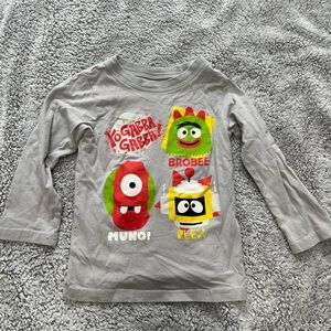 Yo Gabba Gabba! Kids Gray Long Sleeve Shirt